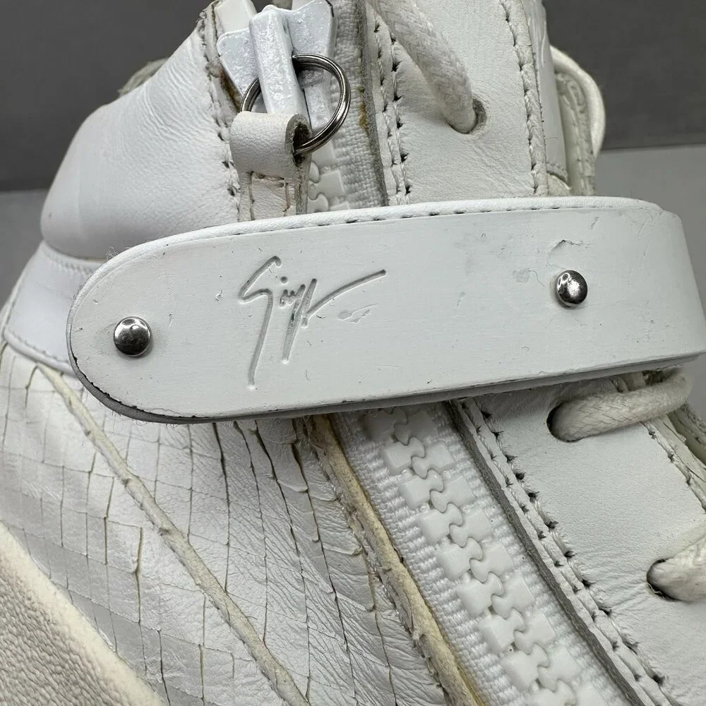 Giuseppe Zanotti May London Womens Size‎ 7.5 (EU 37) Shoes White Python Leather